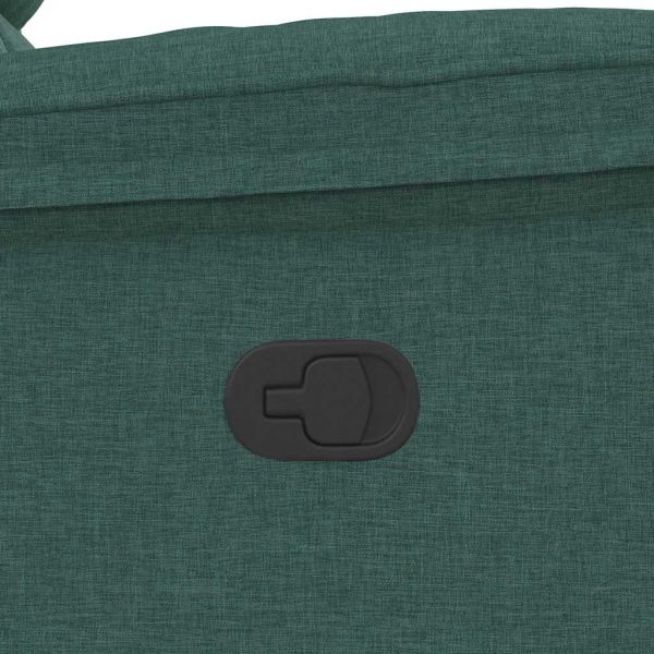 Масажен наклоняем стол, тъмнозелен, текстил