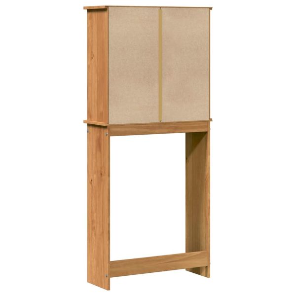 Шкаф за пералня VIGO Кафяв и меден кафяв 72,5 x 27 x 161 см