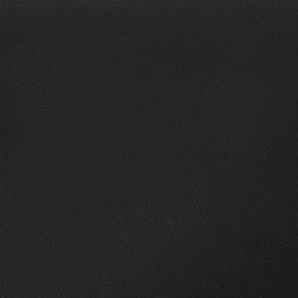 Легло с матрак Dover, черно, 80x200 см, изкуствена кожа