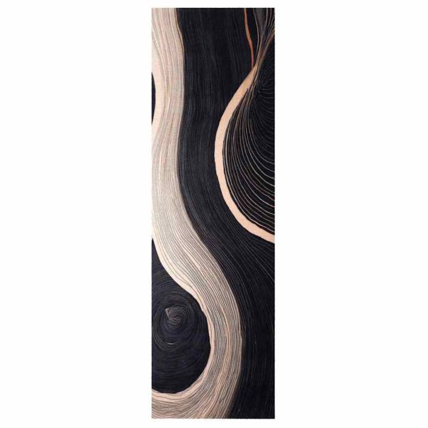 Килим за кухня Черно 150 x 45 см Кадифе