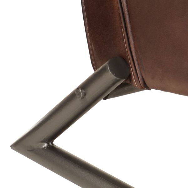 Фотьойл, кафяв, естествена кожа