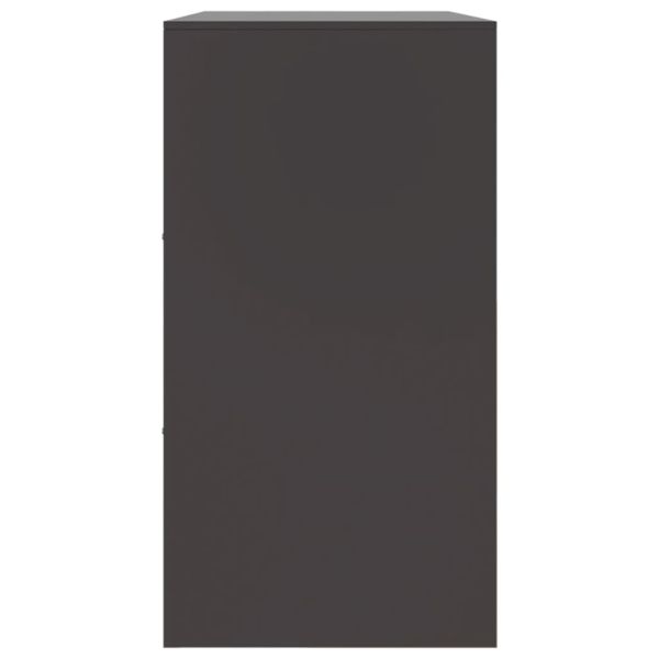 Бюфет, черен, 99x39x73 см, стомана