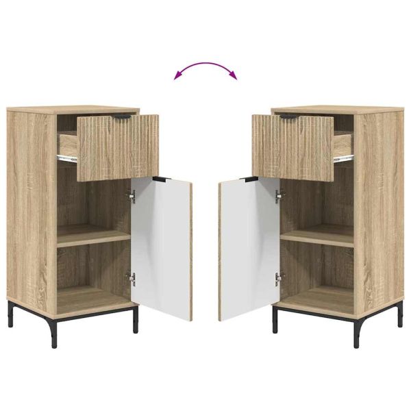 Шкаф за баня с чекмедже с врата Сонома дъб 39,5 x 36 x 88 см