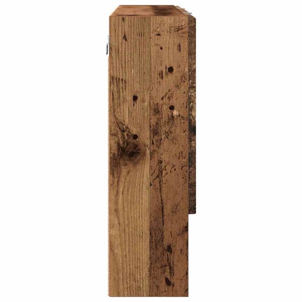 Шкаф с огледало Старо дърво 80 x 17 x 55 см Инженерно дърво