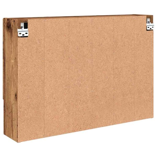 Шкаф с огледало Старо дърво 80 x 17 x 55 см Инженерно дърво