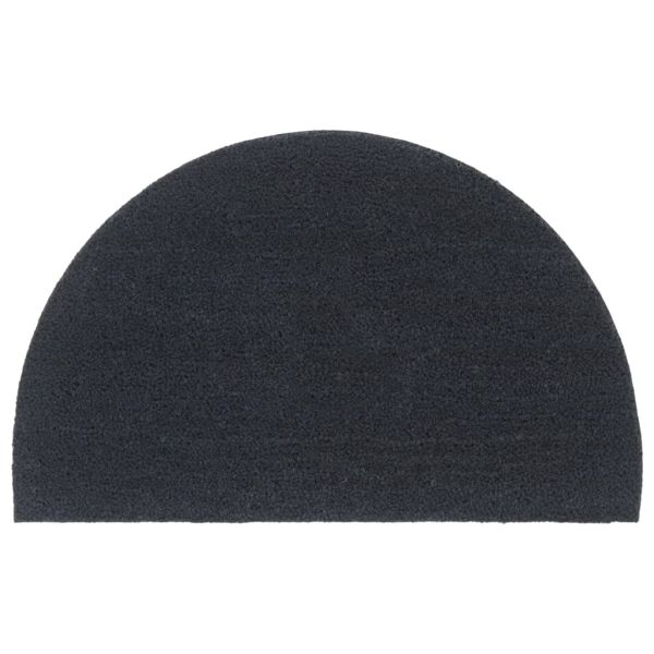 Изтривалка за врата тъмносива полукръгла 50x80 см тъфтинг кокос