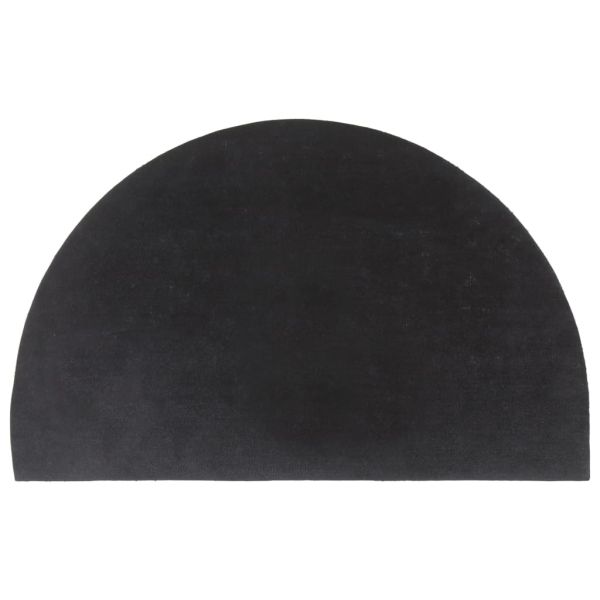 Изтривалка за врата тъмносива полукръгла 50x80 см тъфтинг кокос