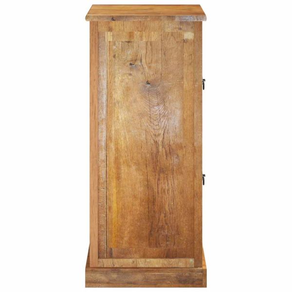 Шкаф за обувки с 4 рафта и чекмедже регенерирано дърво масив