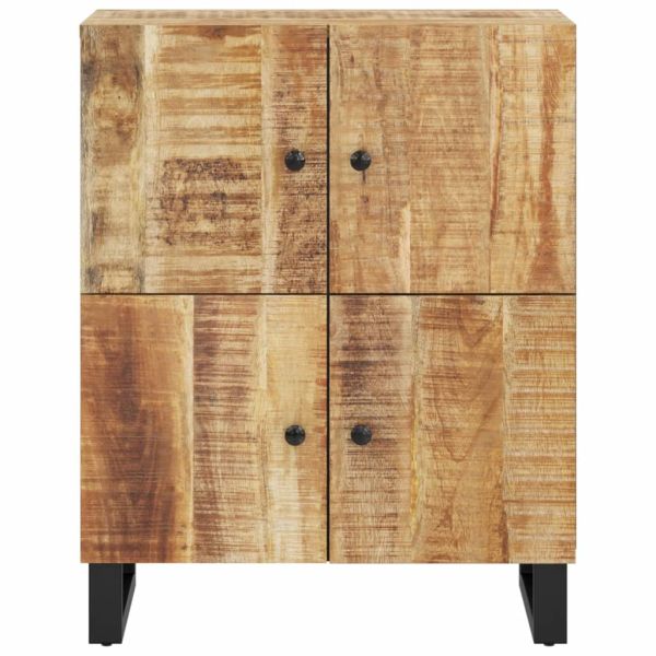 Сайдборд с 4 врати, 60x33x75 см, мангово дърво масив