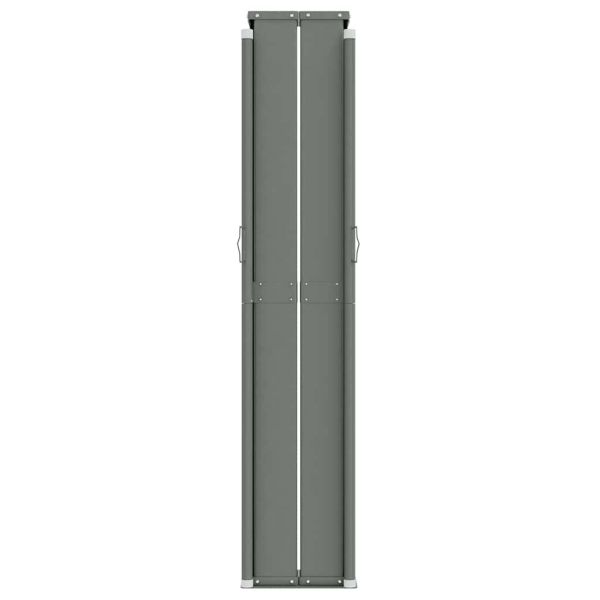 Прибираща се странична тента, червена, 220x1200 см