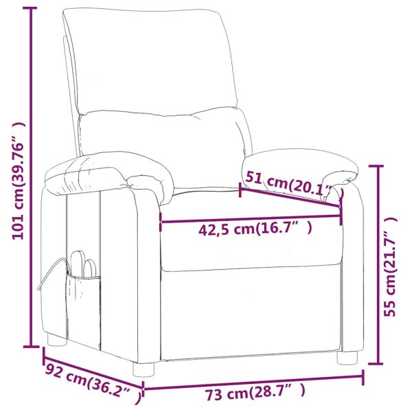 Масажен стол, кремав, текстил