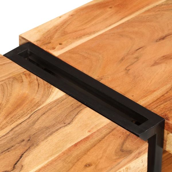 ТВ шкаф, 160x30x40 см, масивно акациево дърво