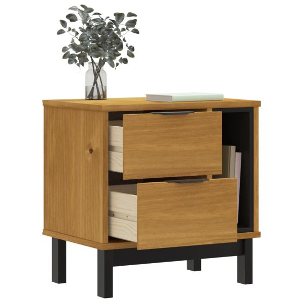 Нощно шкафче FLAM 49x35x50 см бор масив