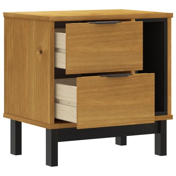 Нощно шкафче FLAM 49x35x50 см бор масив