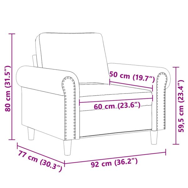 Фотьойл, тъмнозелен, 60 см, кадифе