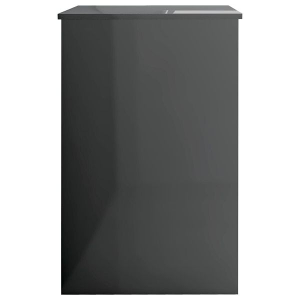 Бюро, сив гланц, 100x50x76 см, ПДЧ