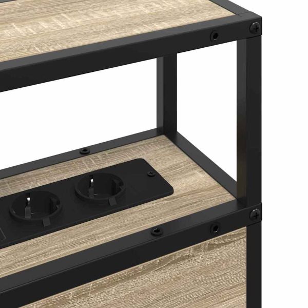 Табла за съхранение с рафт дъб сонома 98 cm Инженерно дърво