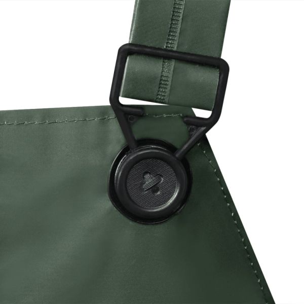 Водоустойчив дъждобран от две части с качулка, зелен, XL