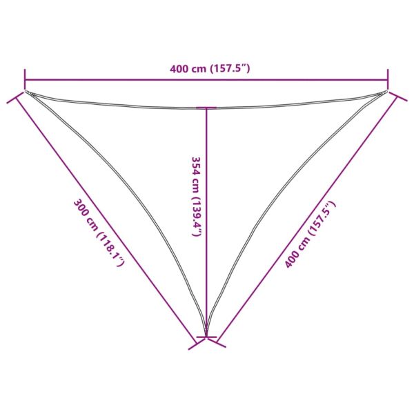 Платно-сенник, Оксфорд текстил, триъгълно, 3x4x4 м, оранжево