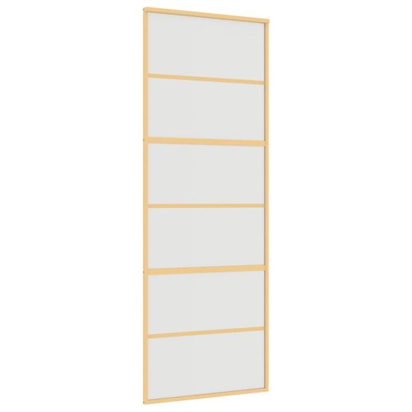 Плъзгаща се врата 76x205 см матирано ESG стъкло и алуминий