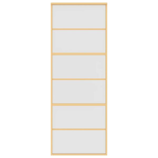 Плъзгаща се врата 76x205 см матирано ESG стъкло и алуминий