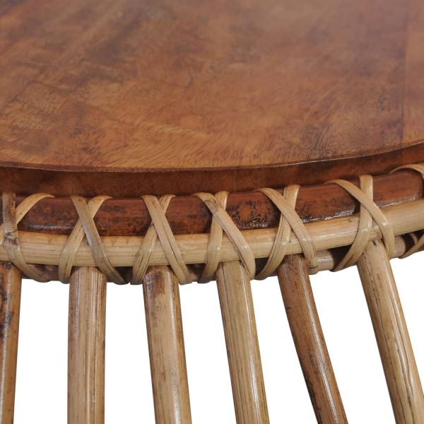 Маси за кафе, 2 бр, естествен ратан