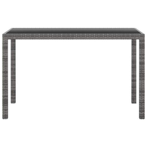 Градински комплект с възглавници 3 части полиратан сив