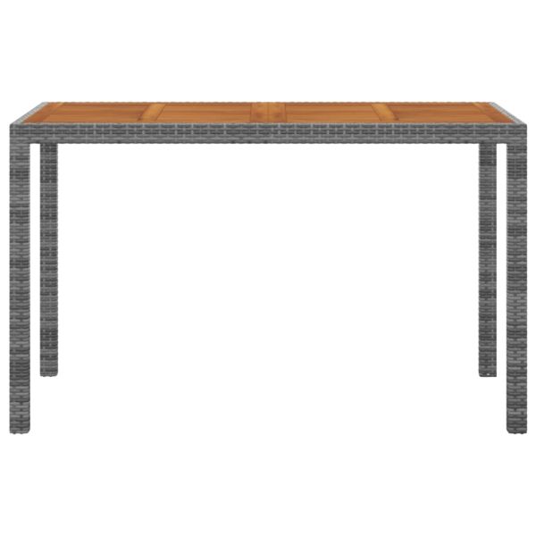 Градински комплект с възглавници 3 части полиратан сив