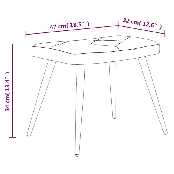 Релаксиращ стол с табуретка, пачуърк, плат
