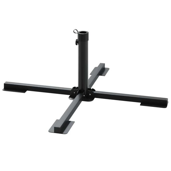 5 Piece Garden Parasol Base Set Гранит и стомана