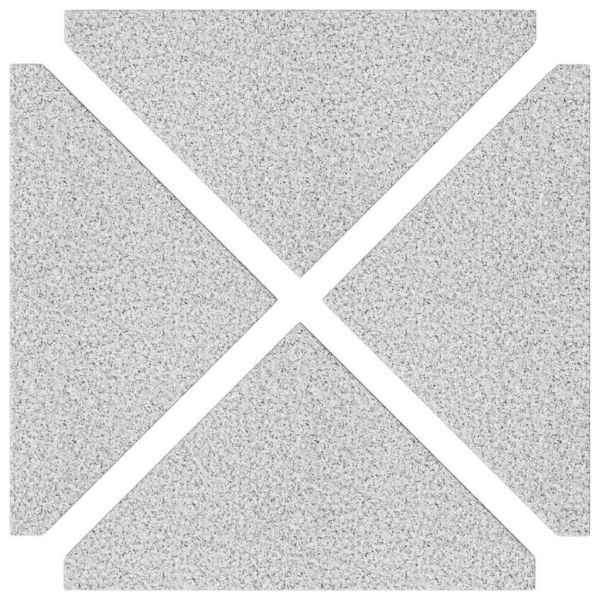 5 Piece Garden Parasol Base Set Гранит и стомана