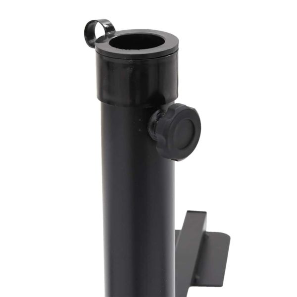 5 Piece Garden Parasol Base Set Гранит и стомана