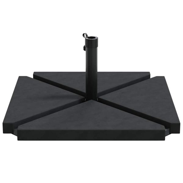 5 Piece Garden Parasol Base Set Гранит и стомана