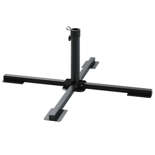 5 Piece Garden Parasol Base Set Гранит и стомана