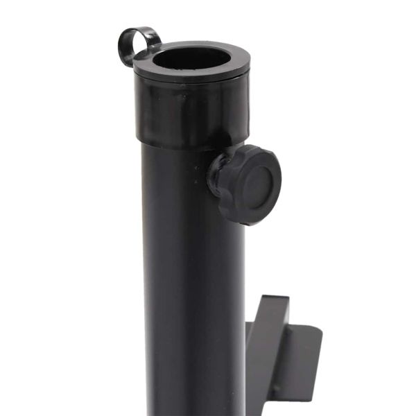 5 Piece Garden Parasol Base Set Гранит и стомана