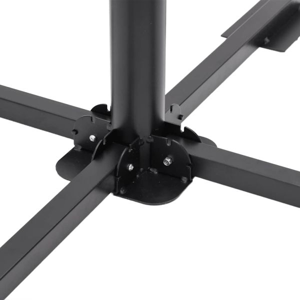 5 Piece Garden Parasol Base Set Гранит и стомана