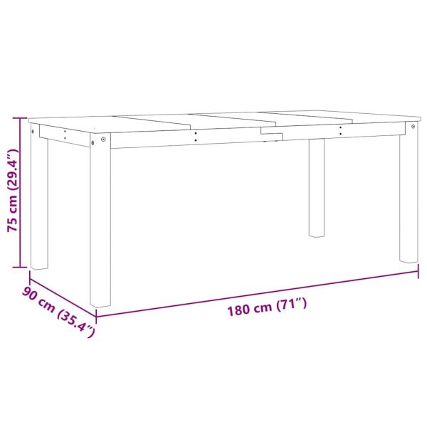 Трапезен комплект от 3 части PANAMA, бор масив