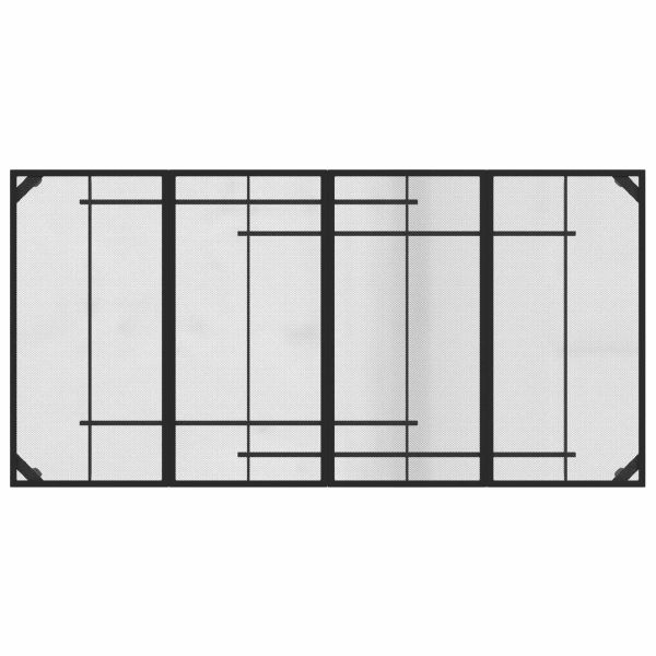 Комплект за външни мебели 9 pcs Антрацит Желязо и стомана