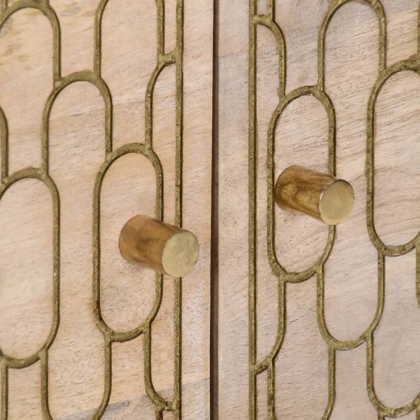 Кафе маса, 80x50x40 см, мангово дърво масив