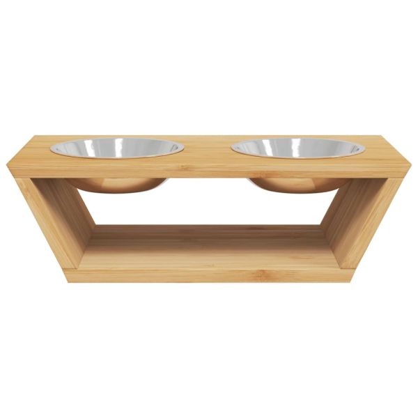 Повдигнати купи за кучета 35,5x18x10,5 см бамбук