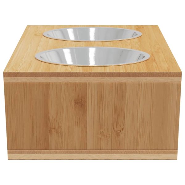 Повдигнати купи за кучета 35,5x18x10,5 см бамбук