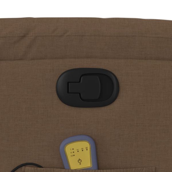 Масажен наклоняем стол, кафяв, текстил