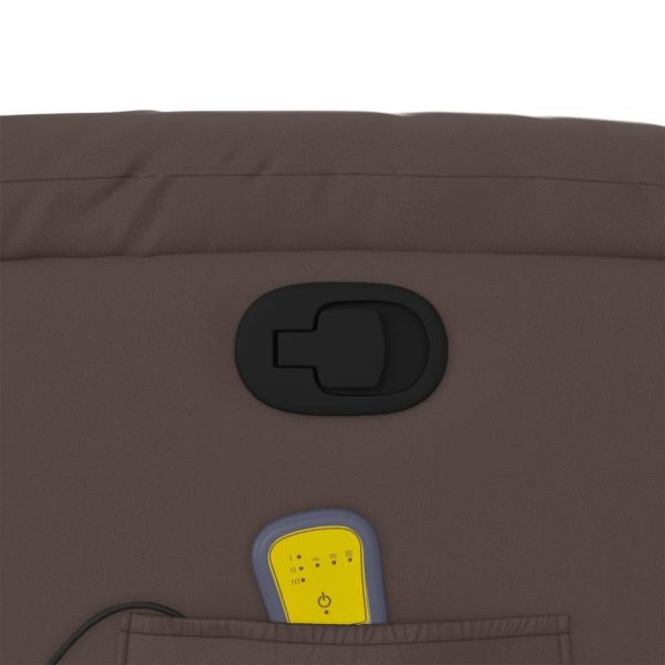 Масажен наклоняем стол, кафяв, изкуствена кожа