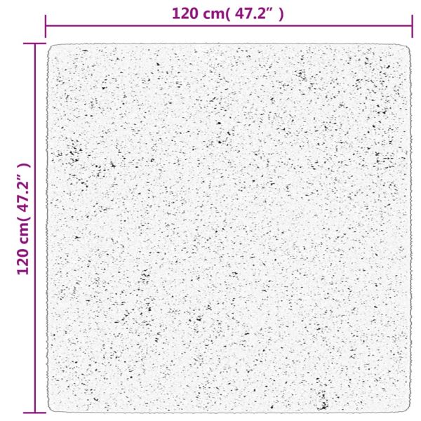Шаги килим с дълъг косъм "PAMPLONA" модерен зелен 120x120 см