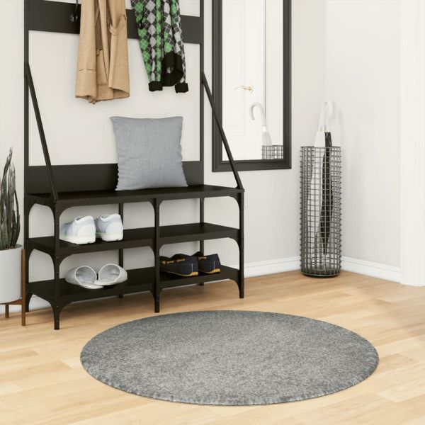 Шаги килим с дълъг косъм "PAMPLONA" модерен зелен Ø 100 см