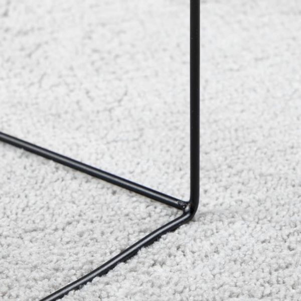 Килим OVIEDO с къс косъм, сив, 200x280 см