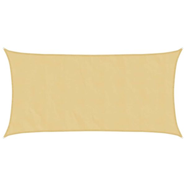 Слънцезащитно платно пясъчно 4,5x2,5 м 100% полиестер Оксфорд