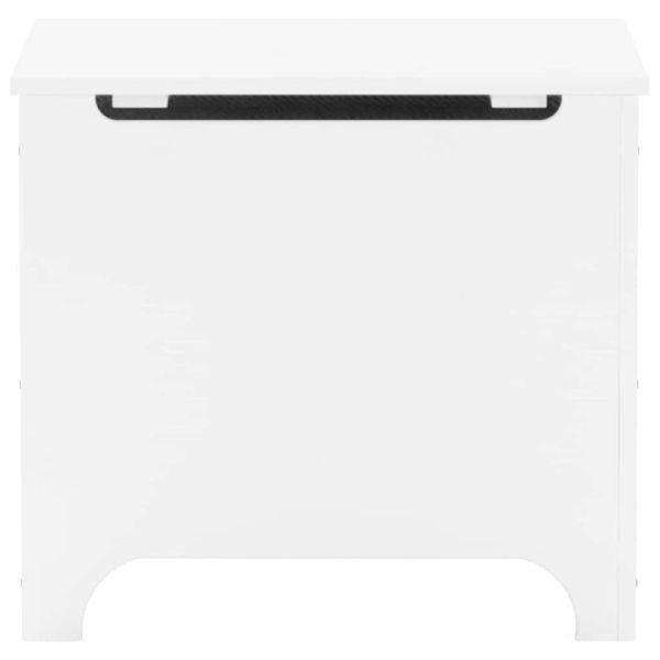 Сандък за съхранение с капак RANA, бял, 60x49x54 см, бор масив