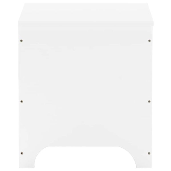 Сандък за съхранение с капак RANA, бял, 60x49x54 см, бор масив