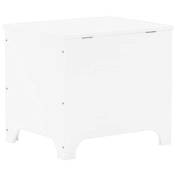 Сандък за съхранение с капак RANA, бял, 60x49x54 см, бор масив